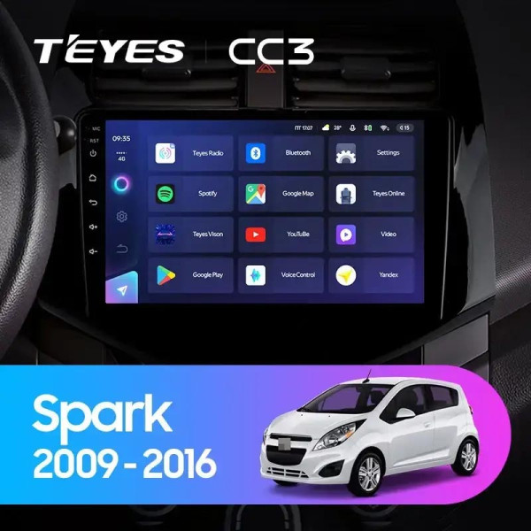 Teyes CC3 Chevrolet Spark M300 2009 - 2016 9" Штатна магнітола