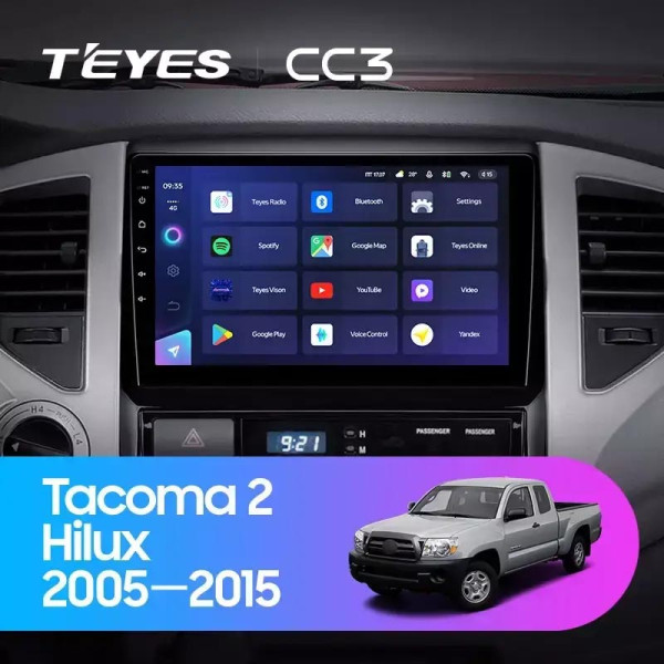 Teyes CC3 Toyota Hilux 2004-2015 9" Штатна магнітола