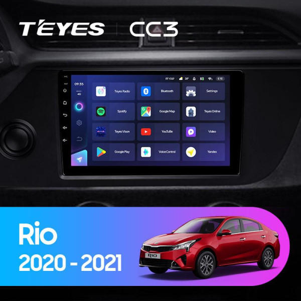 Teyes CC3 Kia Rio 4 IV FB 2020-2022 9" Штатна магнітола