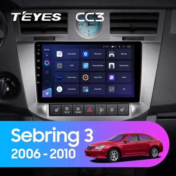 Teyes CC3 Chrysler Sebring 3 JS 2006-2010 9" Штатна магнітола