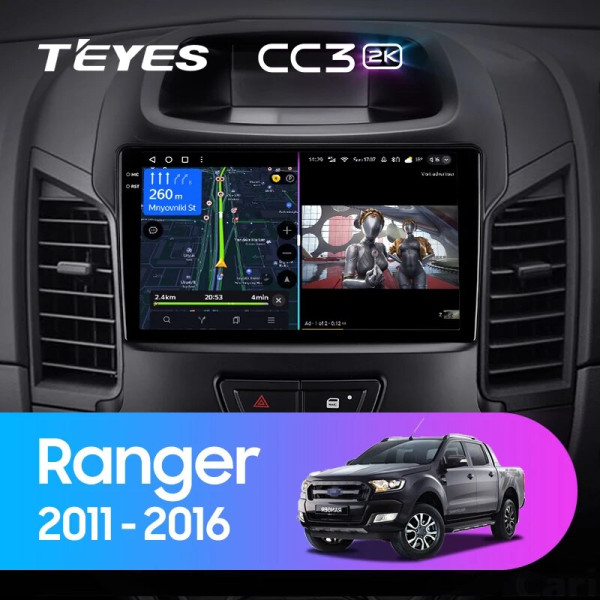 Teyes CC3 2K Ford Ranger (F2) 2011-2016 9" Штатная магнитола