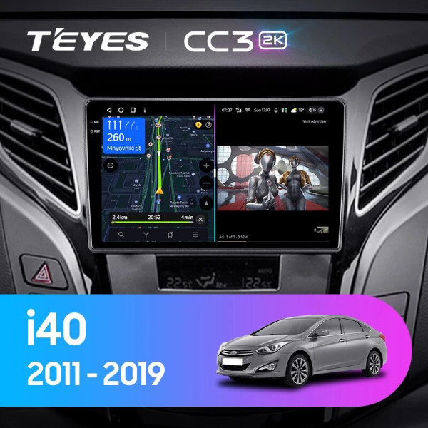 Teyes CC3 2K Hyundai i40 2011-2019 9" Штатна магнітола