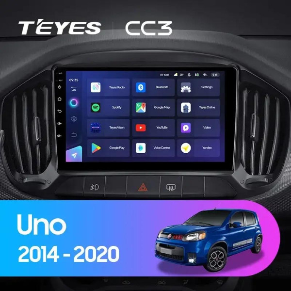 Teyes CC3 Fiat Uno 2014-2020 9" Штатна магнітола