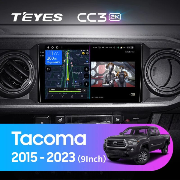 Teyes CC3 2K Toyota Tacoma N300 2015-2023 Штатна магнітола Teyes CC3 2K Toyota Tacoma N300 2015-2023 Штатна магнітола