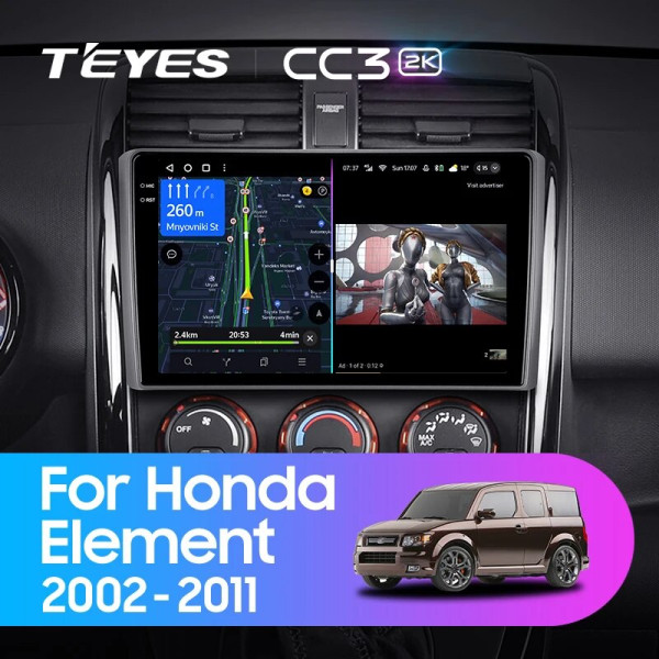 Teyes CC3 2K Honda Element YH 2002-2011 10" Штатна магнітола