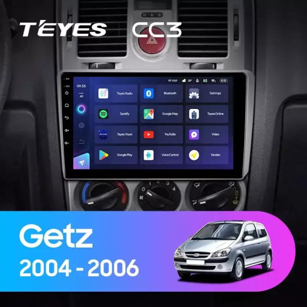Teyes CC3 Hyundai Getz 1 2002-2011 9" Штатна магнітола