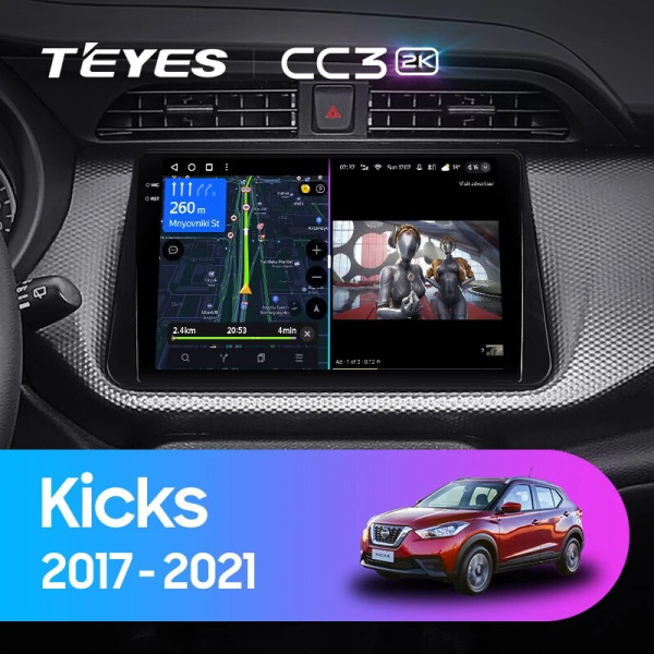 Teyes CC3 2K Nissan Kicks P15 2017-2021 10" Штатная магнитола