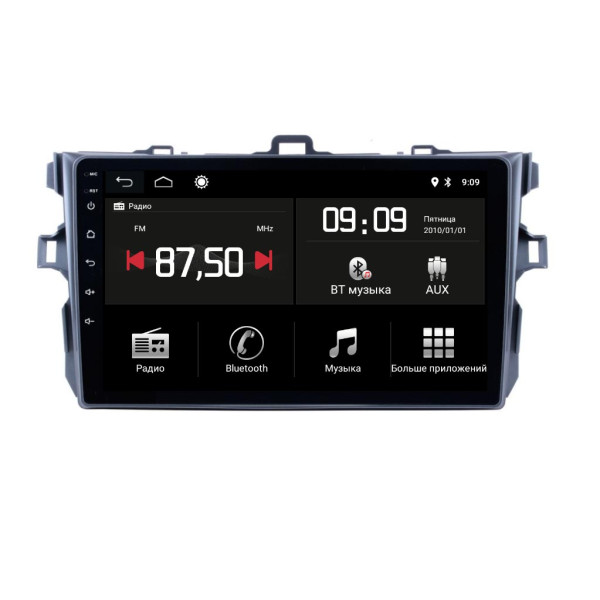 Штатная магнитола Torssen Toyota Corolla E150  2003-2010 MQD9232 DSP