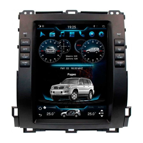 Штатная магнитола TORSSEN Toyota Prado 120 Tesla Style 4/32