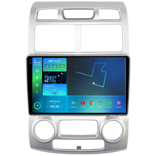 Штатна магнітола 2K Torssen Kia Sportage 2 05-09 climate Європа F9232 4G Carplay DSP
