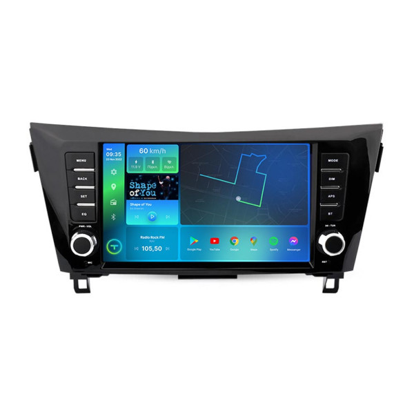Штатна магнітола 2K Torssen Nissan Xtrail/Qashqai 2013+ AC крутилки F106128 4G Carplay DSP