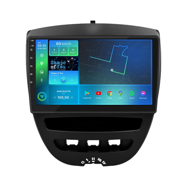 Штатна магнітола Torssen Citroen C1,107,Yago F10232 4G Carplay DSP