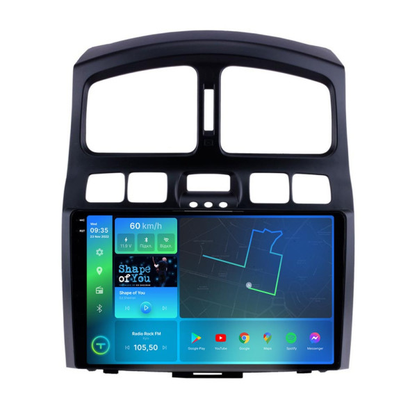 Штатна магнітола Torssen 2K Hyundai Santa Fe 00-12 / Jac S1 07-13 F9432 4G Carplay DSP