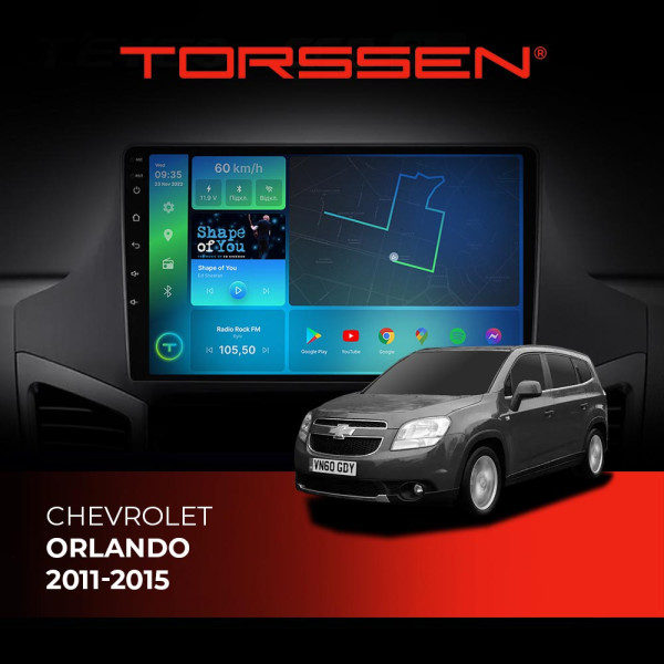 Штатна магнітола Torssen Chevrolet Orlando 2011-2015 F9432 4G Carplay DSP