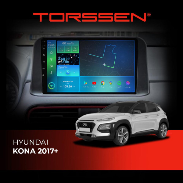 Штатна магнітола Torssen Hyundai Kona 17+ F10232 4G Carplay DSP