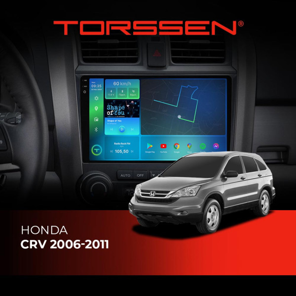 Штатна магнітола Torssen 2K Honda CRV-2006-2011  F9232 4G Carplay DSP