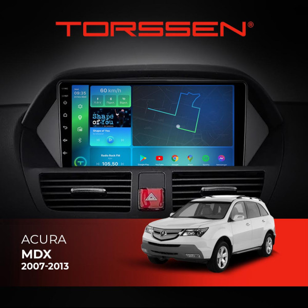 Штатна магнітола Torssen Acura MDX 2007-2013 F9116