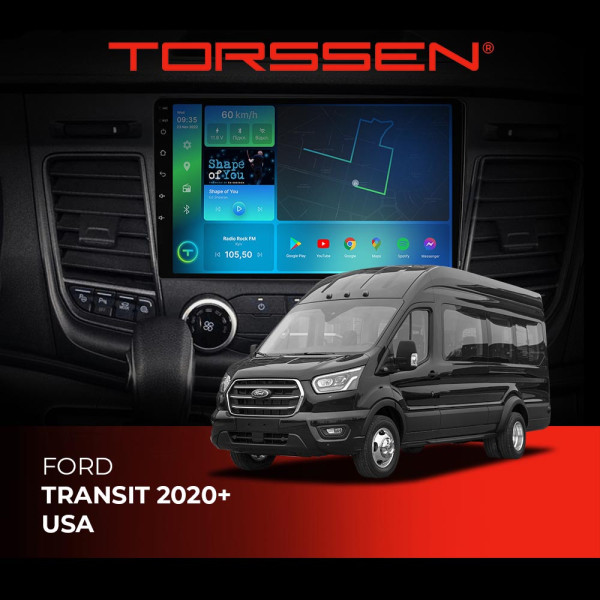 Штатна магнітола Torssen Ford Transit 2020+ USA F9116