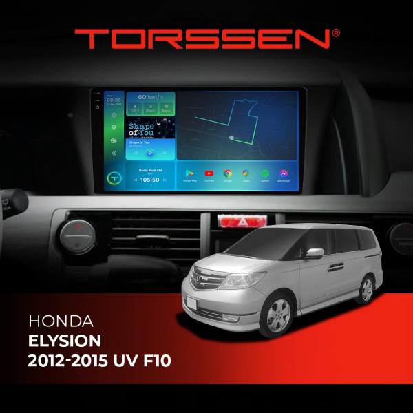 Штатна магнітола Torssen 2K Honda Elysion 2012-2015 UV F10232 4G Carplay DSP