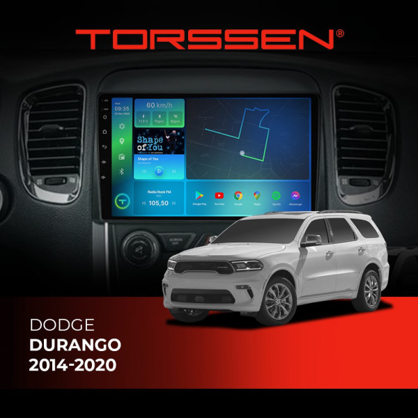 Штатна магнітола Torssen Dodge Durango 2014-2020 F9232 4G Carplay DSP