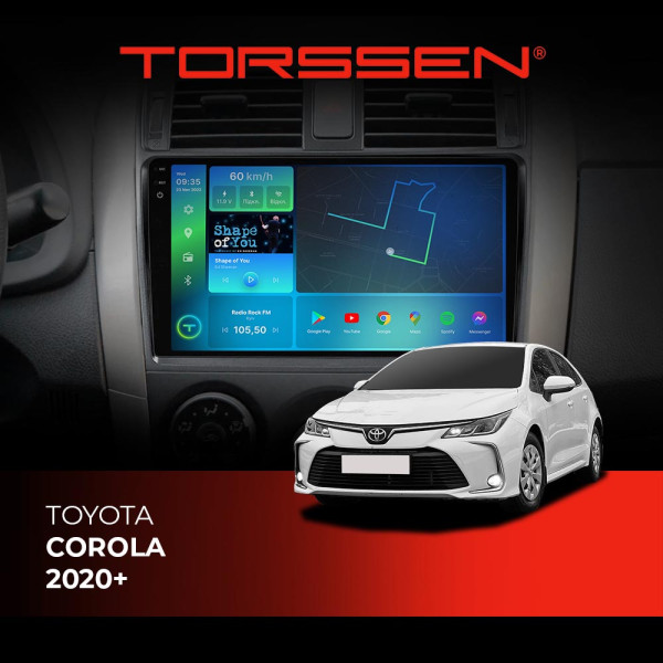 Штатна магнітола Torssen 2K Toyota Corola 20+ FL10 4+64Gb 4G Carplay DSP