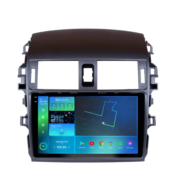 Штатна магнітола Torssen 2K Toyota Corolla E150 2006-2012 повітропроводи FL9 4+64Gb 4G Carplay DSP
