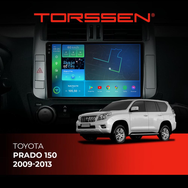 Штатна магнітола Torssen 2K Toyota Prado 150 2009-2013 FL9 4+64Gb 4G Carplay DSP Штатна магнітола Torssen 2K Toyota Prado 150 2009-2013 FL9 4+64Gb 4G Carplay DSP