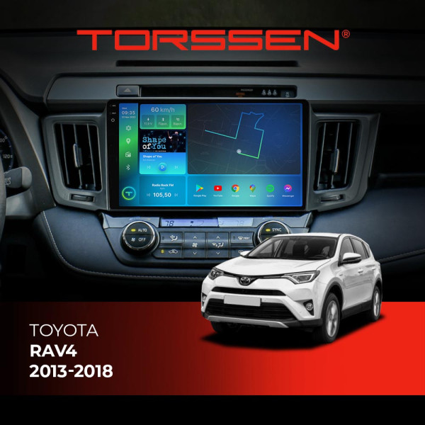 Штатна магнітола Torssen 2K Toyota Rav4 2013-2018 FL10 4+64Gb 4G Carplay DSP Штатна магнітола Torssen 2K Toyota Rav4 2013-2018 FL10 4+64Gb 4G Carplay DSP