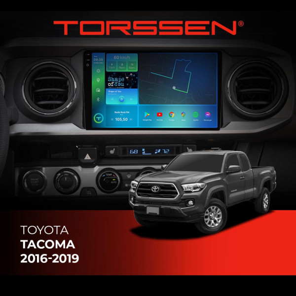 Штатная магнитола Torssen 2K Toyota Tacoma 2016-2019 FL9 4+64Gb 4G Carplay DSP