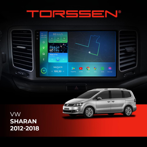 Штатна магнітола Torssen 2K VW Sharan 12-18 FL9 4+64Gb 4G Carplay DSP Штатна магнітола Torssen 2K VW Sharan 12-18 FL9 4+64Gb 4G Carplay DSP