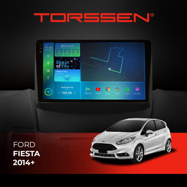 Штатна магнітола Torssen 2K Ford Fiesta 2014+ F98256 4G Carplay DSP
