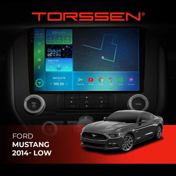 Штатна магнітола Torssen 2K Ford Mustang 2014-low F98256 4G Carplay DSP