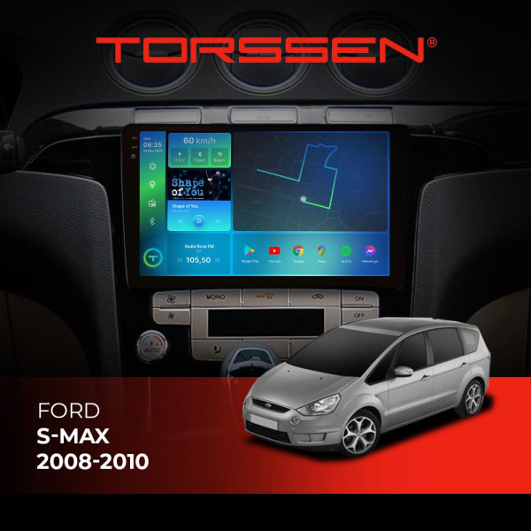 Штатна магнітола Torssen 2K Ford S-max 08-10 F98256 4G Carplay DSP