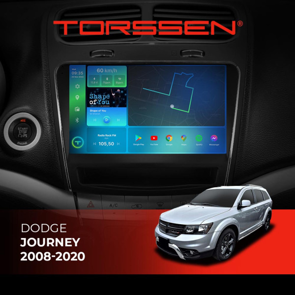 Штатна магнітола Torssen Dodge Journey 08-20 FL9 4+64Gb 4G Carplay DSP Штатна магнітола Torssen Dodge Journey 08-20 FL9 4+64Gb 4G Carplay DSP