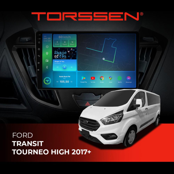 Штатна магнітола Torssen Ford Transit Tourneo high 17+ FL10 4+64Gb 4G Carplay DSP Штатна магнітола Torssen Ford Transit Tourneo high 17+ FL10 4+64Gb 4G Carplay DSP
