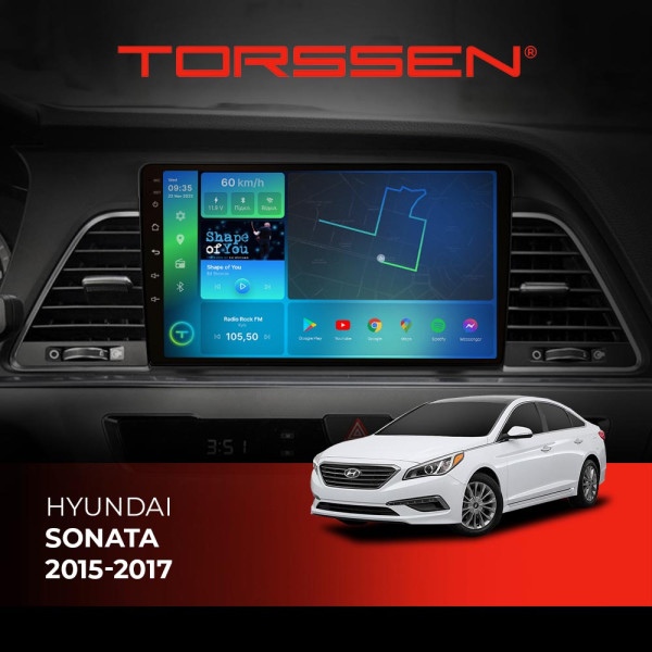 Штатная магнитола Torssen Hyundai Sonata 2015-2017 FL9 4+64Gb 4G Carplay DSP