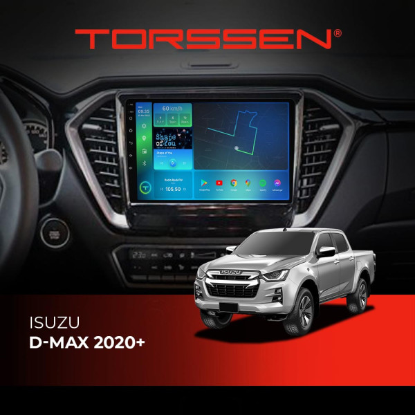 Штатна магнітола Torssen Isuzu DMAX 2020+ FL9 4+64Gb 4G Carplay DSP