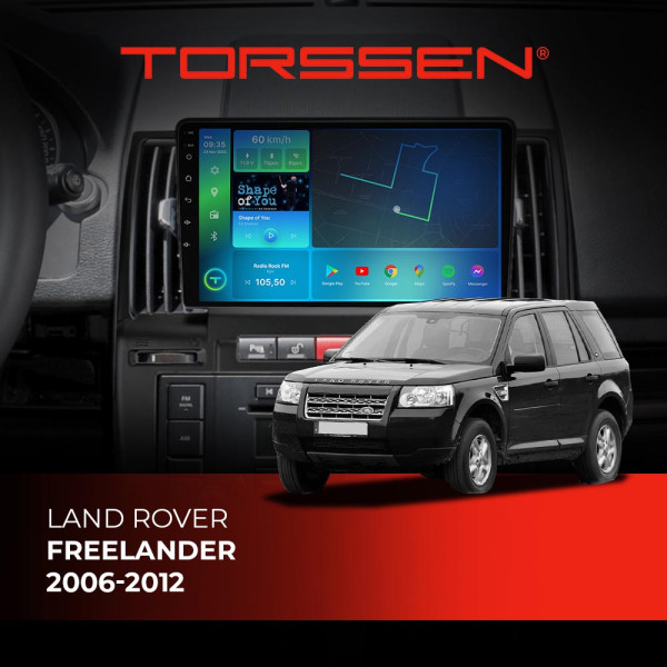 Штатна магнітола Torssen Land Rover Freelander 06-12 FL9 4+64Gb 4G Carplay DSP