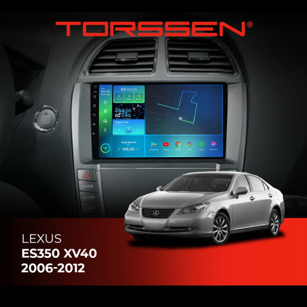 Штатна магнітола Torssen Lexus ES350 XV40 2006-2012 FL9 4+64Gb 4G Carplay DSP