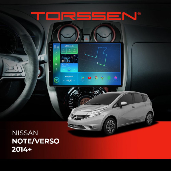 Штатная магнитола Torssen Nissan Note/Verso 2014+  FL10 4+64Gb 4G Carplay DSP