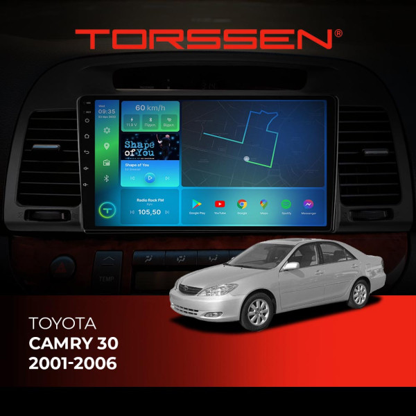 Штатная магнитола Torssen Toyota Camry 30 01-06 FL9 4+64Gb 4G Carplay DSP