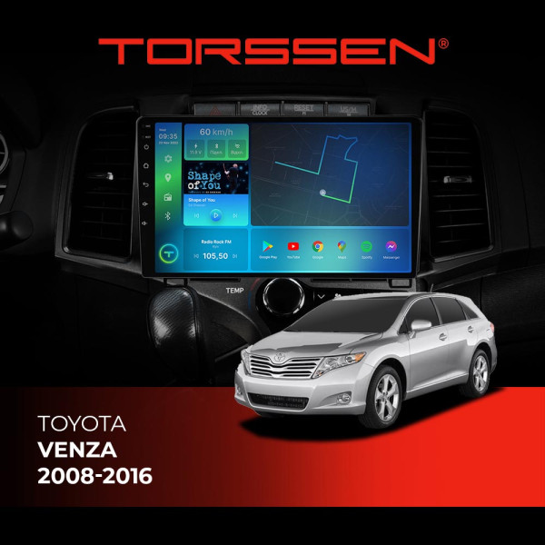 Штатная магнитола Torssen Toyota Venza 08-16 FL9 4+64Gb 4G Carplay DSP