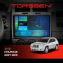 Штатная магнитола Torssen 2K Jeep Compass 07-10 F108256 4G Carplay DSP