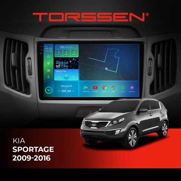 Штатна магнітола Torssen 2K Kia Sportage 2009-2016 F98256 4G Carplay DSP Штатна магнітола Torssen 2K Kia Sportage 2009-2016 F98256 4G Carplay DSP