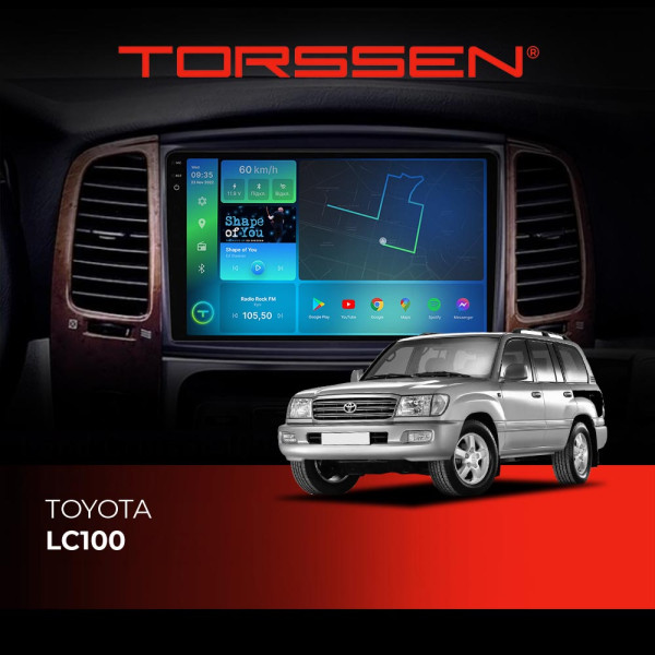 Штатна магнітола Torssen 2K Toyota LC100 F108256  4G Carplay DSP