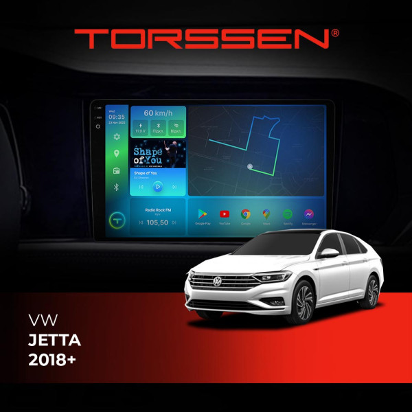 Штатна магнітола Torssen 2K VW Jetta 2018+ F108256 4G Carplay DSP