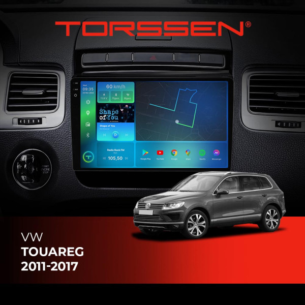 Штатна магнітола Torssen 2K VW Touareg 2011-2017 F98256 4G Carplay DSP