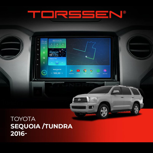 Штатна магнітола Torssen Toyota Sequoia /Tundra 2016- F98256 4G Carplay