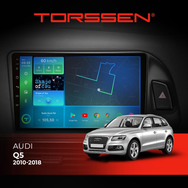 Штатна магнітола Torssen Audi Q5 10-18 F108256 4G Carplay DSP