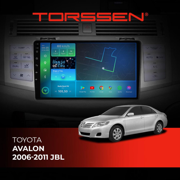 Штатна магнітола Torssen Toyota Avalon 06-11 JBL F98256 4G Carplay